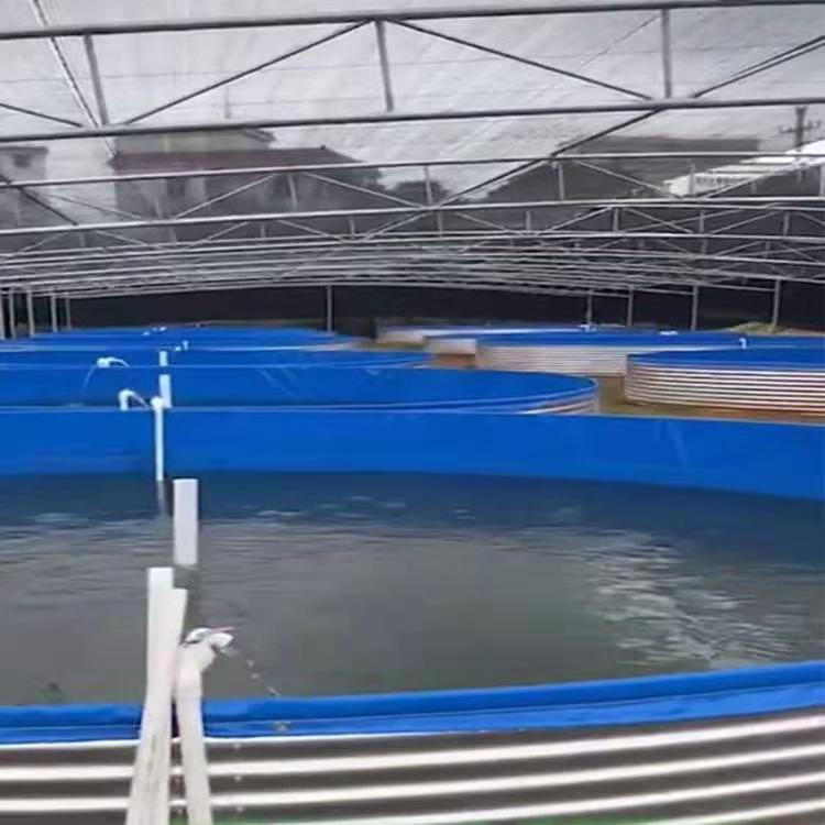 Galvanized canvas fish farming pond — easy to clean and drainage